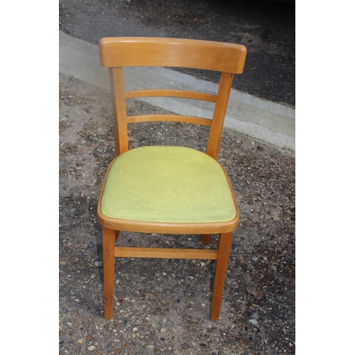 63 - 1950s  KITCHEN TABLE AND TWO CHAIRS 
90 X 60 X 77CM