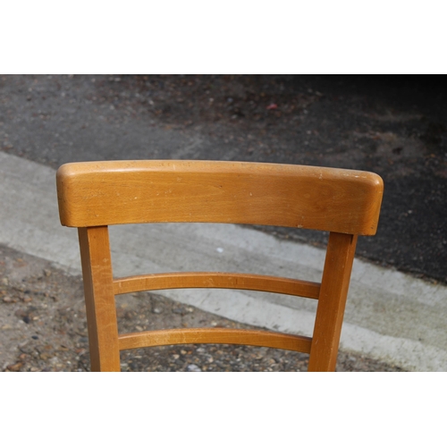 63 - 1950s  KITCHEN TABLE AND TWO CHAIRS 
90 X 60 X 77CM