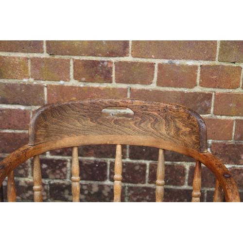 70 - ANTIQUE SMOKERS BOW CHAIR 
49 X 49 X 73CM