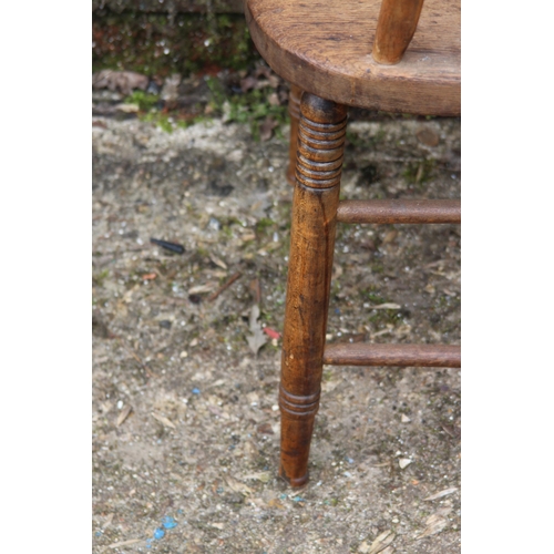 70 - ANTIQUE SMOKERS BOW CHAIR 
49 X 49 X 73CM