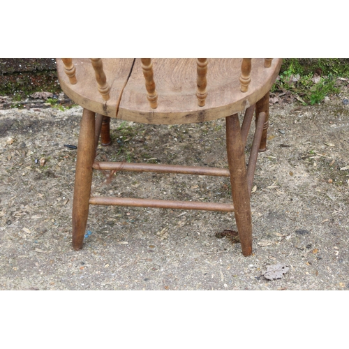 70 - ANTIQUE SMOKERS BOW CHAIR 
49 X 49 X 73CM