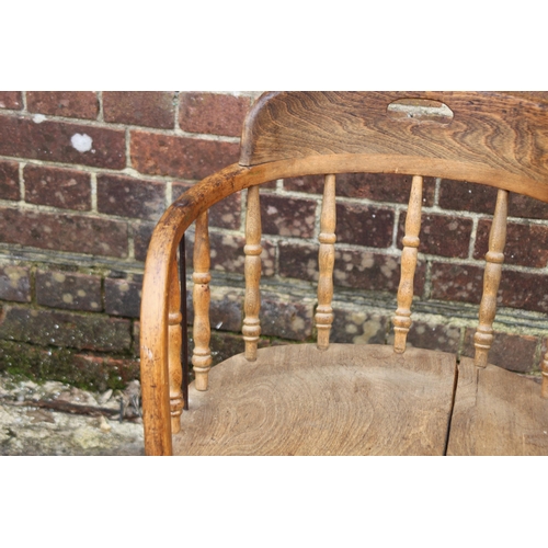 70 - ANTIQUE SMOKERS BOW CHAIR 
49 X 49 X 73CM