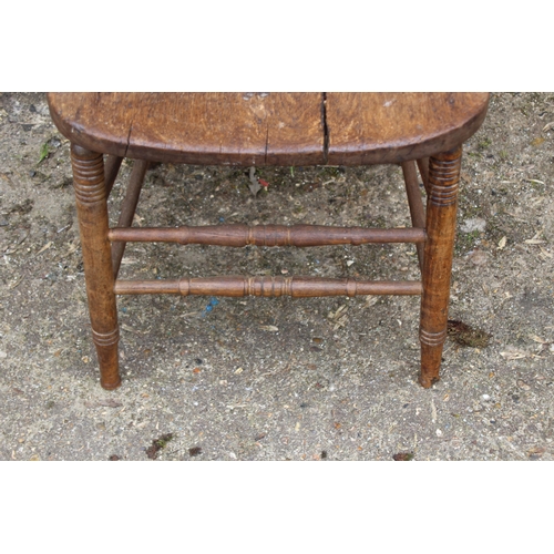 70 - ANTIQUE SMOKERS BOW CHAIR 
49 X 49 X 73CM