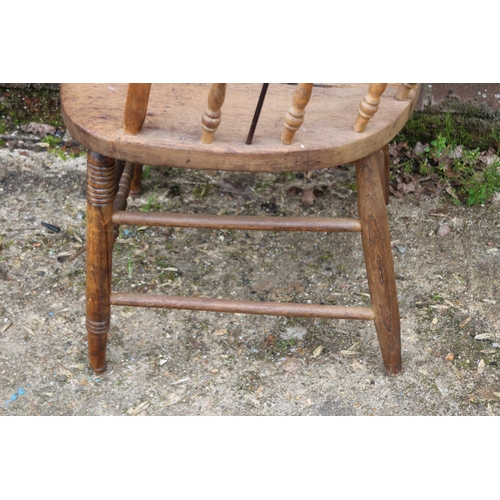 70 - ANTIQUE SMOKERS BOW CHAIR 
49 X 49 X 73CM