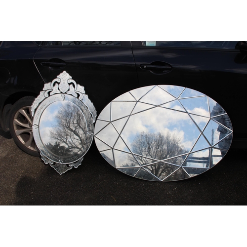 111 - 2 X MODERN MIRRORS
109 X 79CM