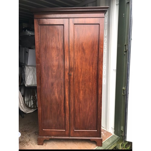 85 - HARDWOOD WARDROBE 
106 X 58 X 197CM