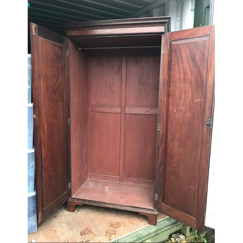 85 - HARDWOOD WARDROBE 
106 X 58 X 197CM