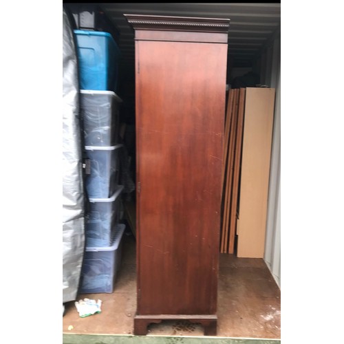 85 - HARDWOOD WARDROBE 
106 X 58 X 197CM