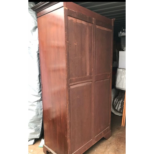 85 - HARDWOOD WARDROBE 
106 X 58 X 197CM