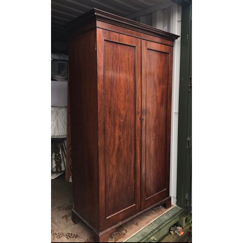 85 - HARDWOOD WARDROBE 
106 X 58 X 197CM