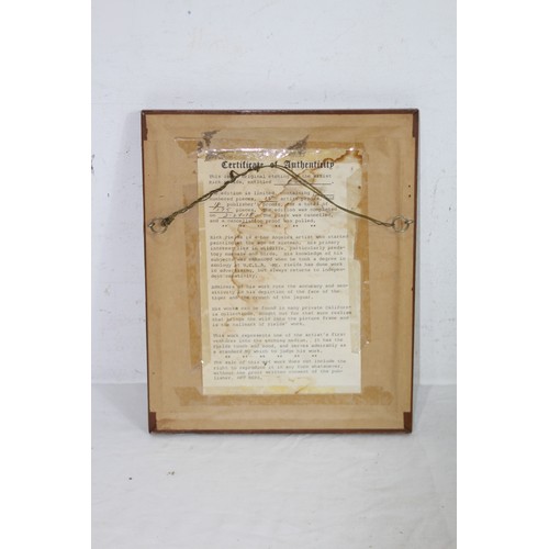 132 - LIMITED EDITION ETHCHING OF OWL 1978 AND TAWNY OWL COLLEGE 1976
65 X 48CM