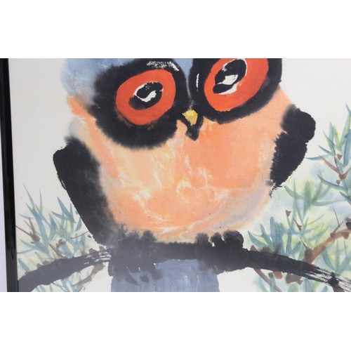 133 - OWL WATERCLOUR BY JAMES YEH-JAU LIU
85 X 70CM