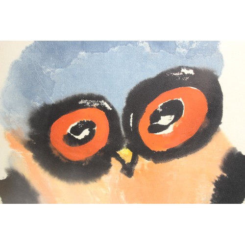 133 - OWL WATERCLOUR BY JAMES YEH-JAU LIU
85 X 70CM