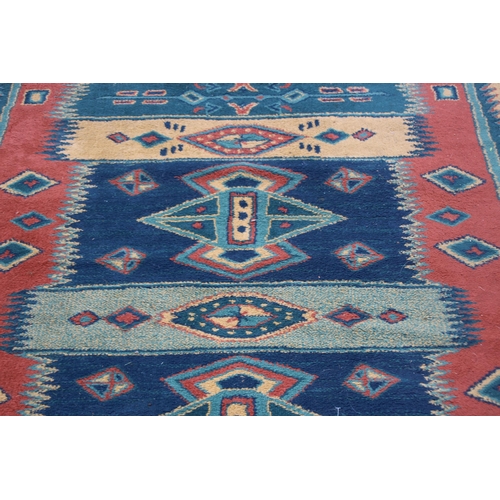 282 - 2 X VINTAGE RUGS 
227 X 159CM