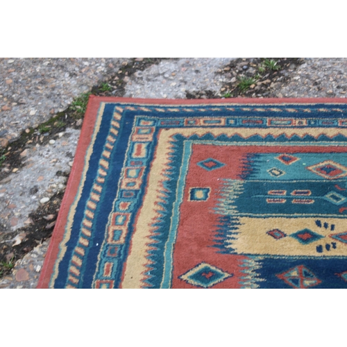 282 - 2 X VINTAGE RUGS 
227 X 159CM