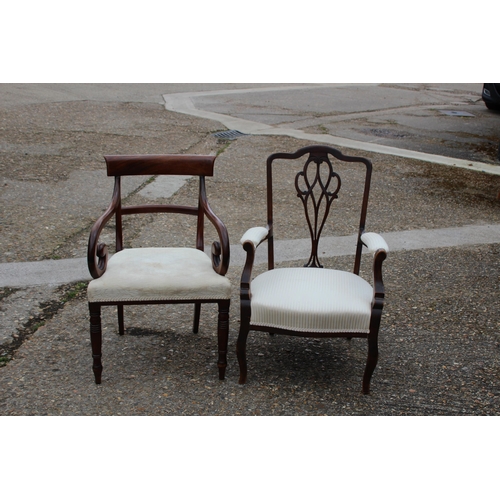 27 - 2 X VINTAGE CHAIRS 
60 X 57 X 88CM