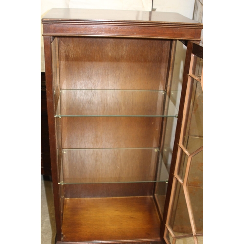 40 - 2 X VINTAGE GLAZED DISPLAY CABINETS 
104 X 31 X 126CM