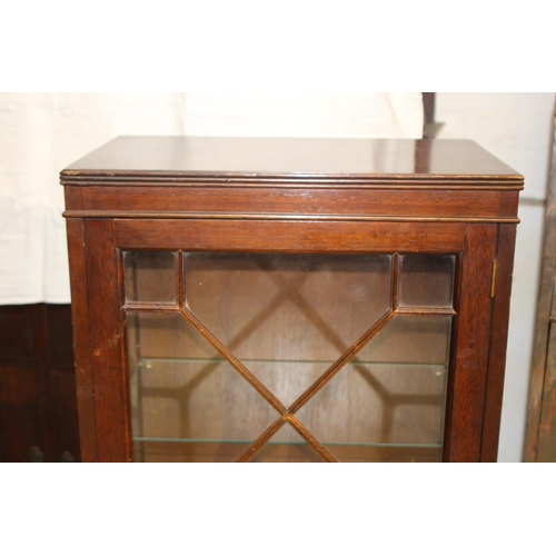 40 - 2 X VINTAGE GLAZED DISPLAY CABINETS 
104 X 31 X 126CM