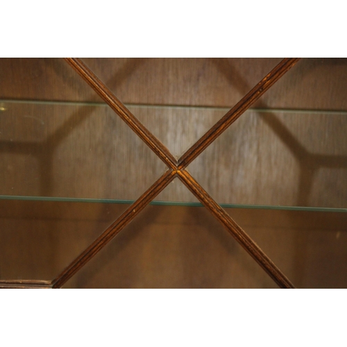 40 - 2 X VINTAGE GLAZED DISPLAY CABINETS 
104 X 31 X 126CM