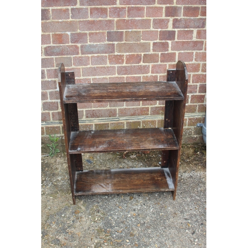 44 - QUANTITY OF VINTAGE BOOK SHELVES, STOOL AND TOWEL RAIL x5
77 X 29 X 81CM