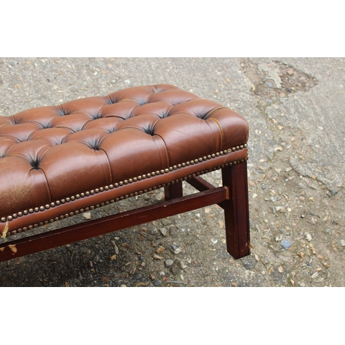 47 - EDWARDIAN CHAIR AND FOOTSTOOL - FOOTSTOOL A/F
104 X 43 X 39CM