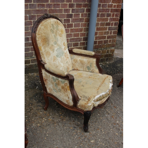 48 - 3 X VINTAGE BEDROOM CHAIRS 
78 X 70 X 103CM