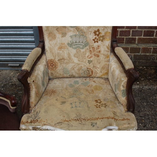 48 - 3 X VINTAGE BEDROOM CHAIRS 
78 X 70 X 103CM