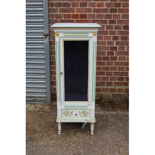 49 - PAINTED VINTAGE DISPLAY CABINET
52 X 39 X 129CM