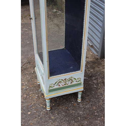 49 - PAINTED VINTAGE DISPLAY CABINET
52 X 39 X 129CM