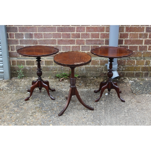 51 - 3 X REPRODUCTION WINE TABLES - ONE A/F
36 X 56CM