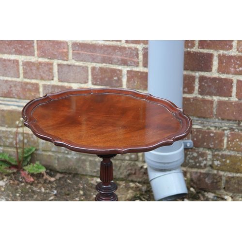 51 - 3 X REPRODUCTION WINE TABLES - ONE A/F
36 X 56CM