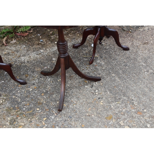 51 - 3 X REPRODUCTION WINE TABLES - ONE A/F
36 X 56CM