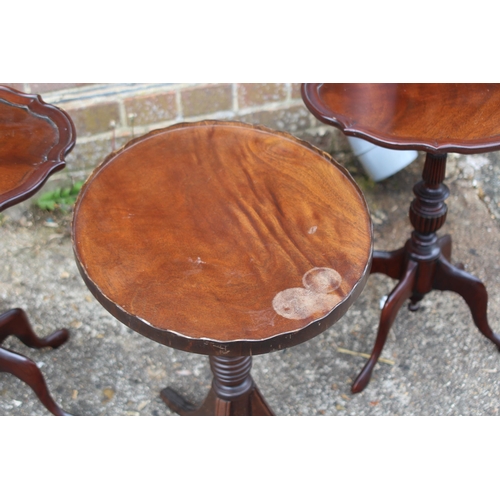 51 - 3 X REPRODUCTION WINE TABLES - ONE A/F
36 X 56CM