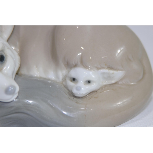 858 - LLADRO FIGURE OF A FOX CUB - A/F TO EAR
8 X 18CM