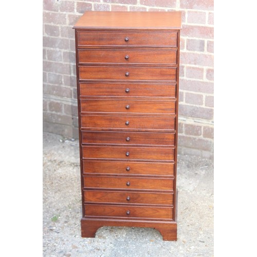 36 - VINTAGE 12 DRAWER MUSIC CABINET 
45 X 35 X 100CM