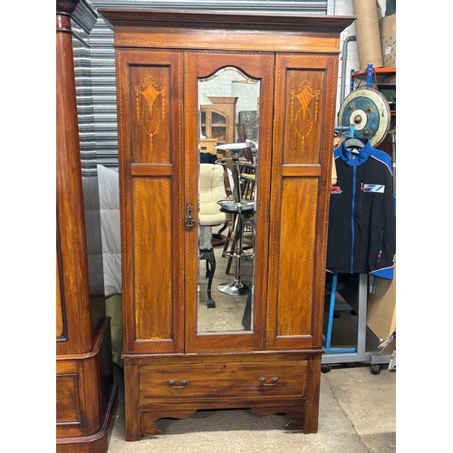 57 - EDWARDIAN WARDROBE 
106 X 46 X 196CM