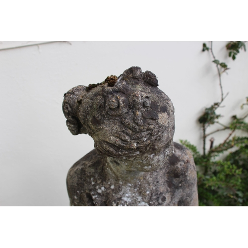 117 - LARGE CONCRETE GARDEN STATUE 
124CM