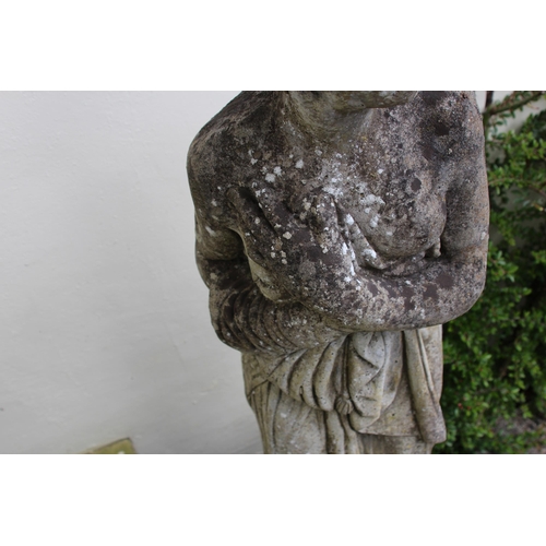 117 - LARGE CONCRETE GARDEN STATUE 
124CM