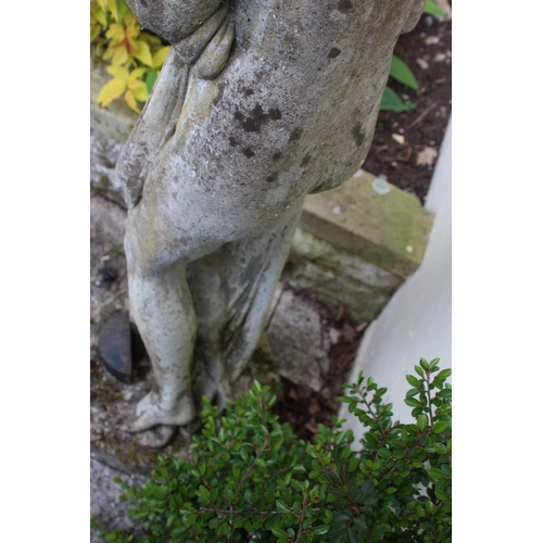 117 - LARGE CONCRETE GARDEN STATUE 
124CM