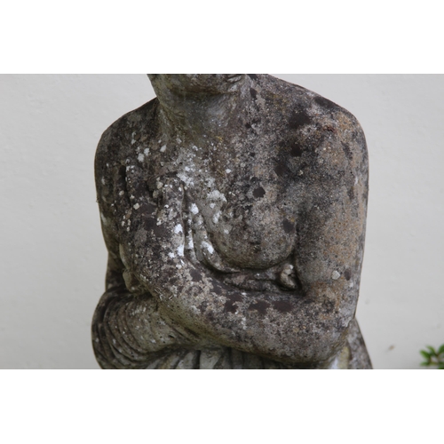 117 - LARGE CONCRETE GARDEN STATUE 
124CM