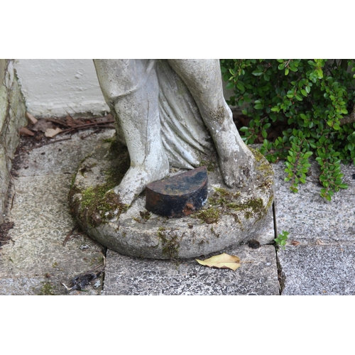 117 - LARGE CONCRETE GARDEN STATUE 
124CM