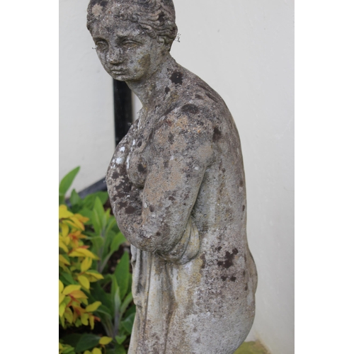 117 - LARGE CONCRETE GARDEN STATUE 
124CM