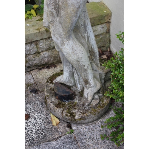 117 - LARGE CONCRETE GARDEN STATUE 
124CM