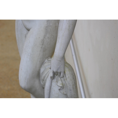 119 - 20TH CENTURY MARBLE COMPOSITION CLASSICAL NUDE STATUE 
150CM