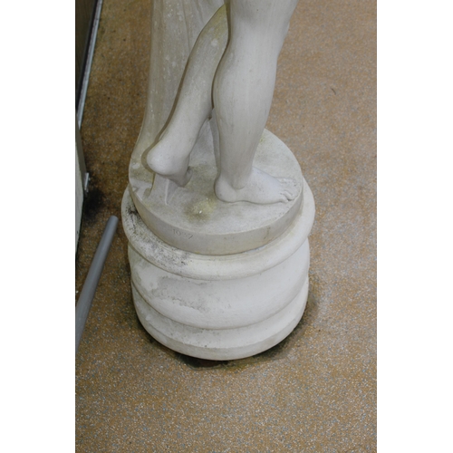 119 - 20TH CENTURY MARBLE COMPOSITION CLASSICAL NUDE STATUE 
150CM