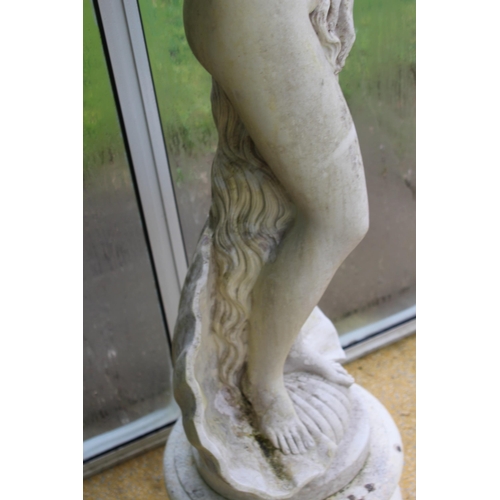 120 - 20TH CENTURY MARBLE COMPOSITION CLASSICAL NUDE STATUE 
147CM