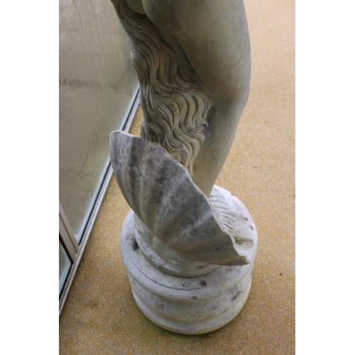 120 - 20TH CENTURY MARBLE COMPOSITION CLASSICAL NUDE STATUE 
147CM