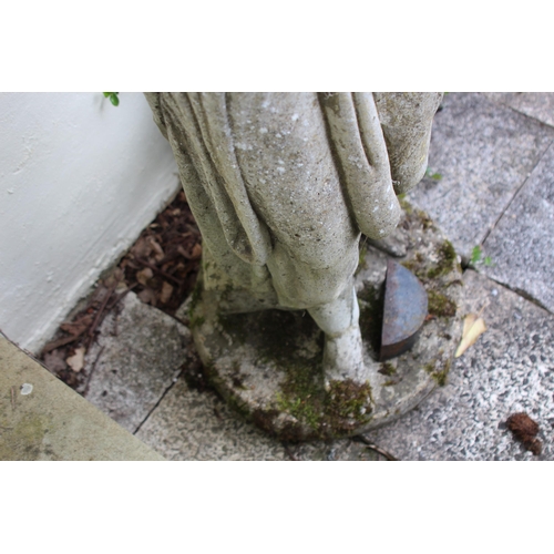 117 - LARGE CONCRETE GARDEN STATUE 
124CM