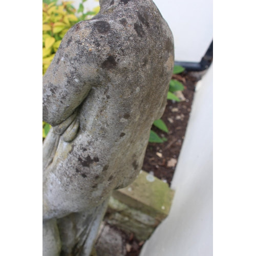 117 - LARGE CONCRETE GARDEN STATUE 
124CM