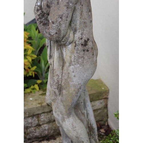 117 - LARGE CONCRETE GARDEN STATUE 
124CM